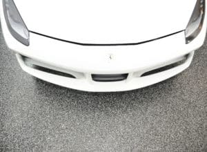 anti skid epoxy slip resistant garage floor white car GarageFloorCoating.com