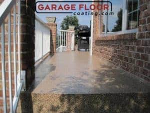 low maintenance epoxy coatings outdoor walkway porch