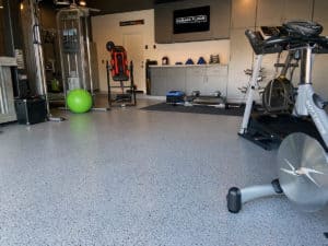 Home Gym Epoxy Flooring Mica Flake System