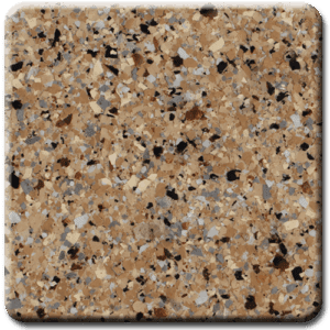 Epoxy flooring Mica Media Earth Effects Caramel Latte garage floor coating color chip sample