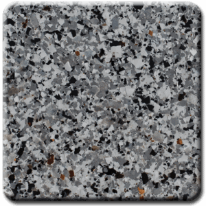 Epoxy flooring Mica Media Earth Effects Patron garage floor coating color chip sample