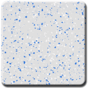 Epoxy flooring Premium Dark Blue White on Executive Grey garage floor coating color sample