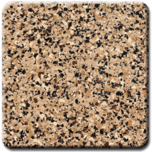 Epoxy flooring Ultra Chestnut garage floor coating color sample
