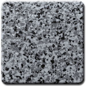 Epoxy flooring Ultra Granite garage floor coating color sample