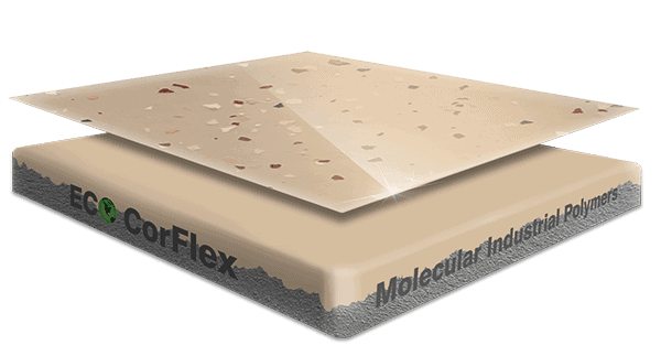 Epoxy flooring Deluxe garage floor coating layered illustration