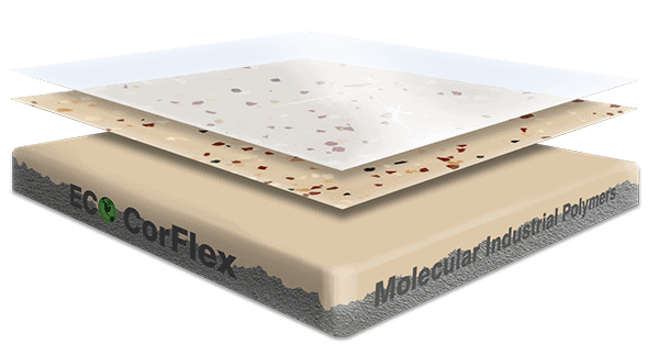 Epoxy flooring Premium garage floor coating layered illustration