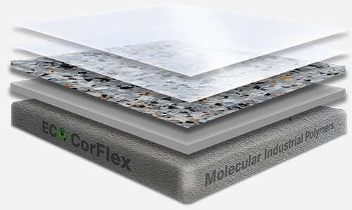 Epoxy flooring Bagari SE coating system layered illustration