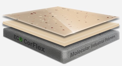 Epoxy flooring Deluxe garage floor coating layered illustration