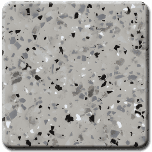 Epoxy flooring Mica Media Diamond Effects Coastline garage floor coating color chip sample